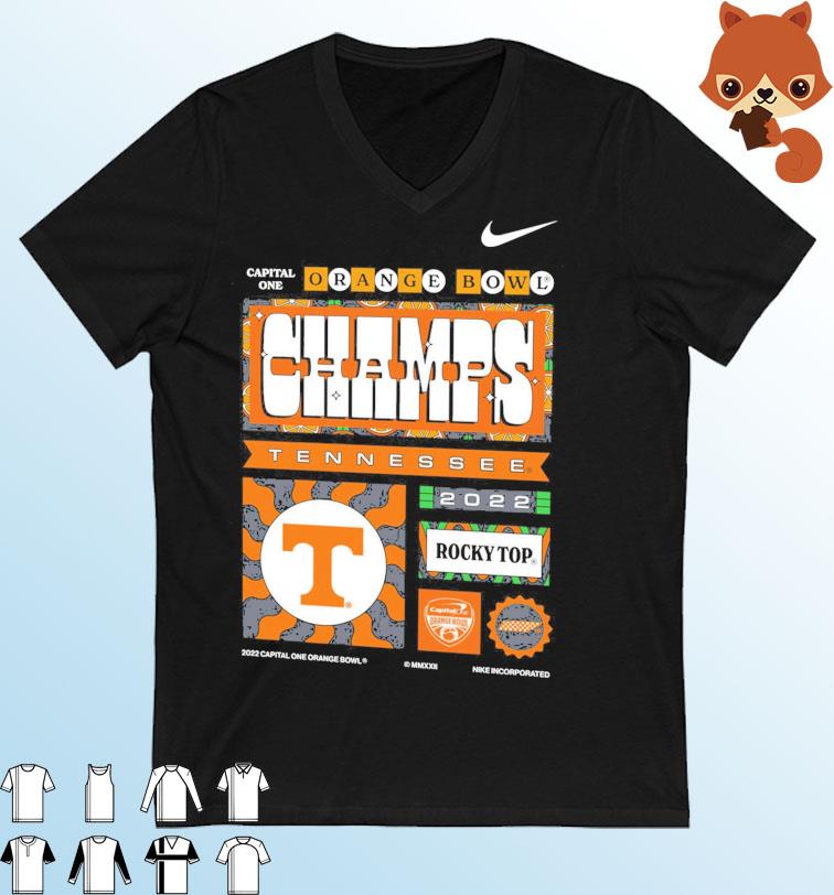 Tennessee Volunteers Nike 2022 Orange Bowl Champions Locker Room T-Shirt
