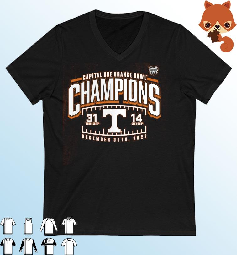 Tennessee Volunteers Orange Bowl Champions Score 2022 T-Shirt