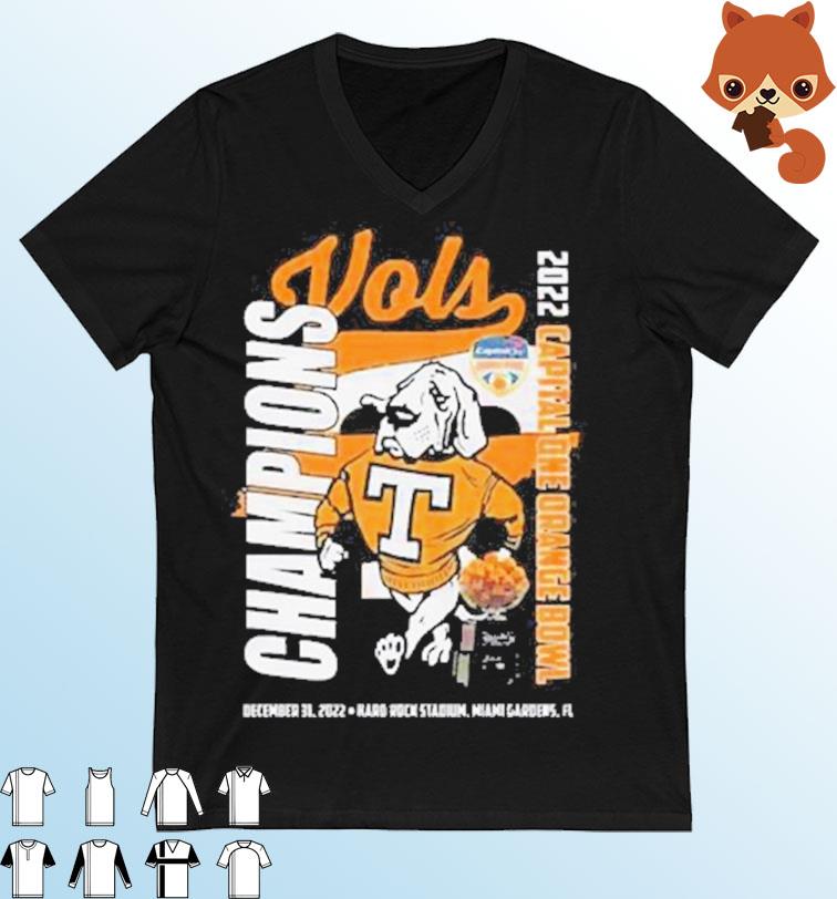 Tennessee Volunteers Smokey Vols 2022 Capital One Orange Bowl Champions shirt