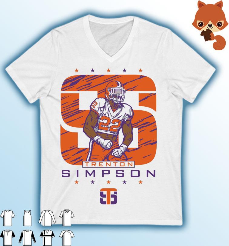 Trenton Simpson TS 22 Clemson Tigers Shirt
