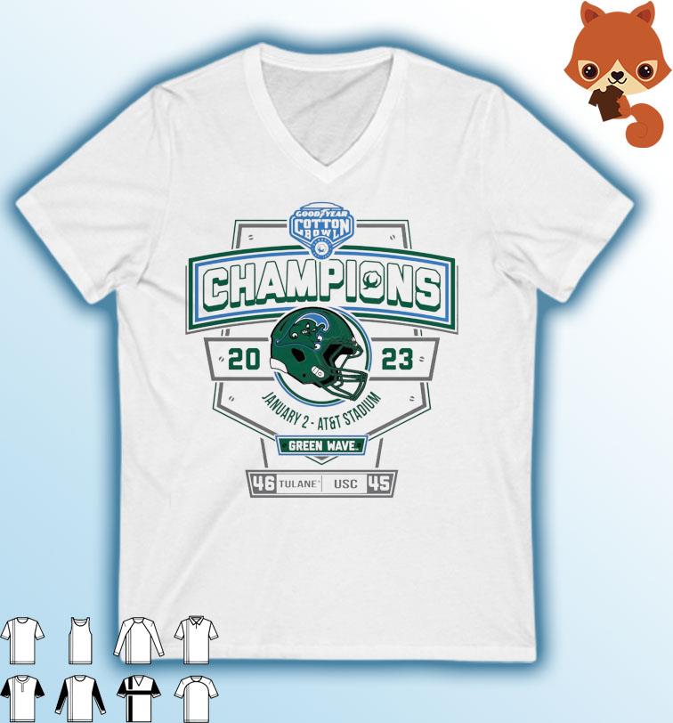 Tulane Green Wave 2022 Cotton Bowl Champions Shirt