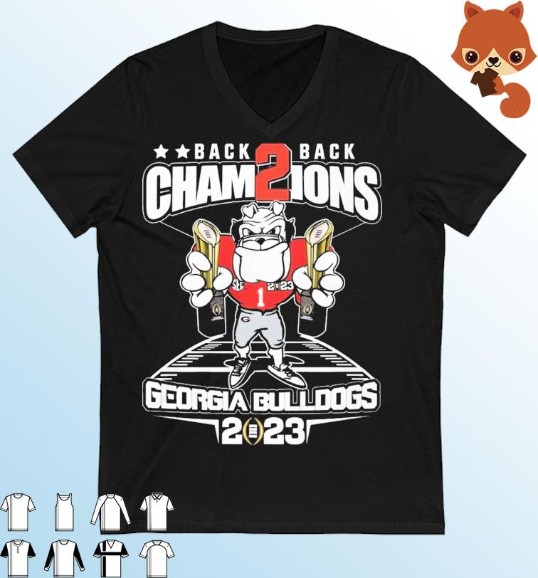 Uga Georgia Bulldogs Back 2 Back CFP National Champions 2023 Shirt