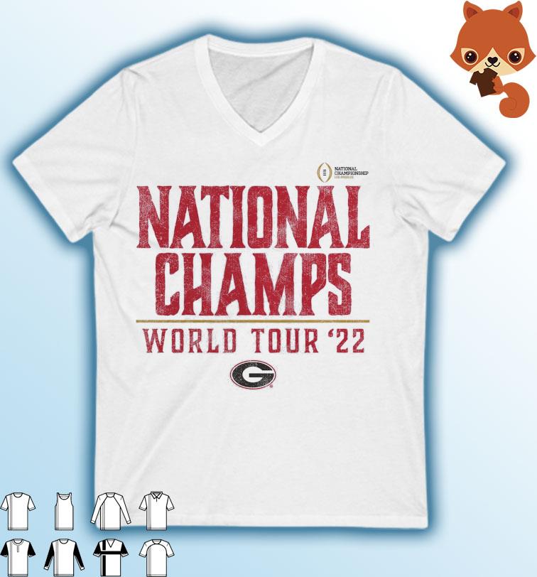 University Of Georgia College Football Playoff National Champions World Tour 2022 Shirt