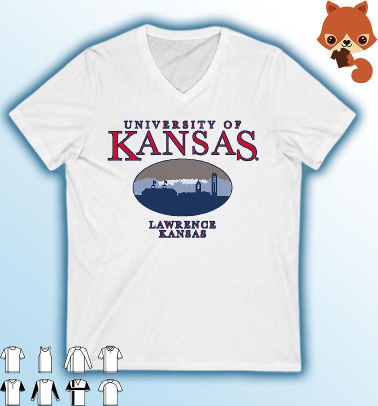 University Of Kansas Heritage Lawrence Kansas Skyline Shirt