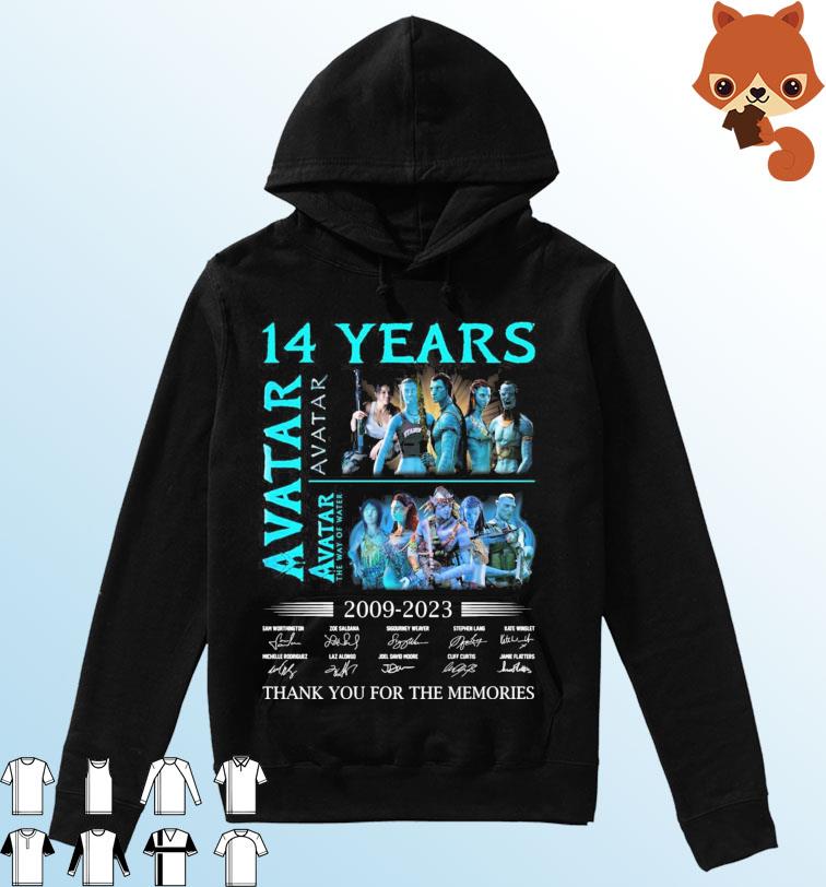 14 Years Avatar 2 Season 2009-2023 Thank You For The Memories Signatures Shirt Hoodie