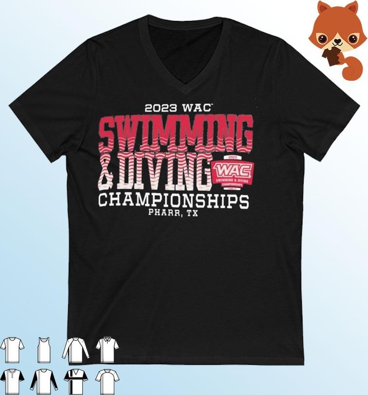 2023 Western Athletic Swimming & Diving Championships shirt