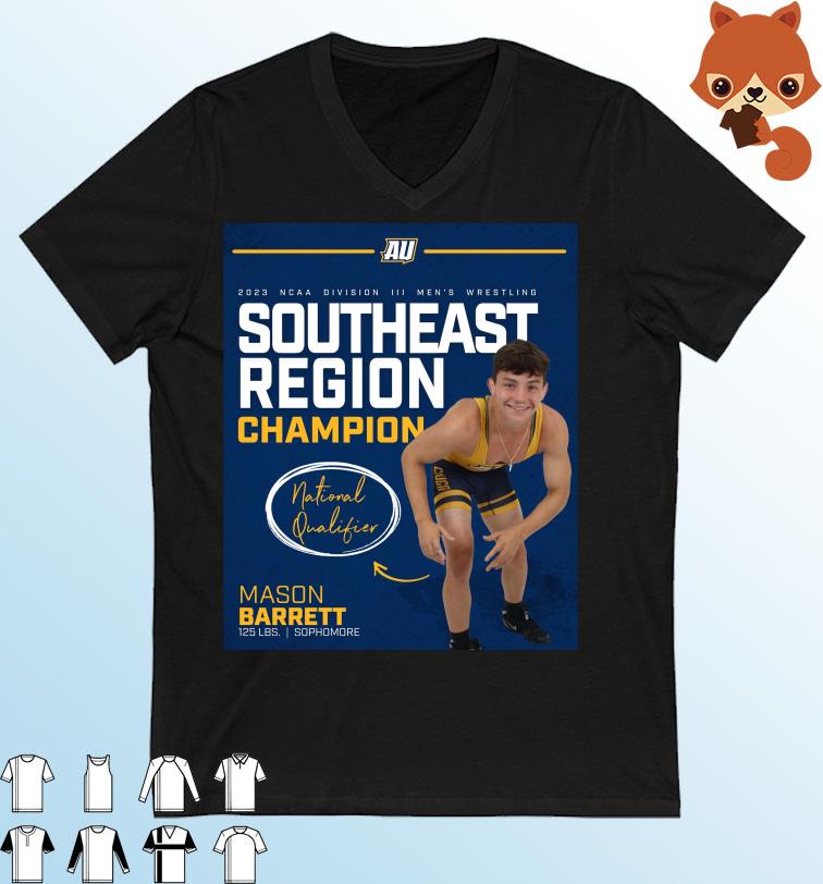 2023 NCAA Division III Men's Wrestling Southeast Region Champions Shirt