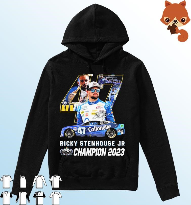 47 Ricky Stenhouse Jr Daytona 500 Champion 2023 Signature Shirt Hoodie.jpg