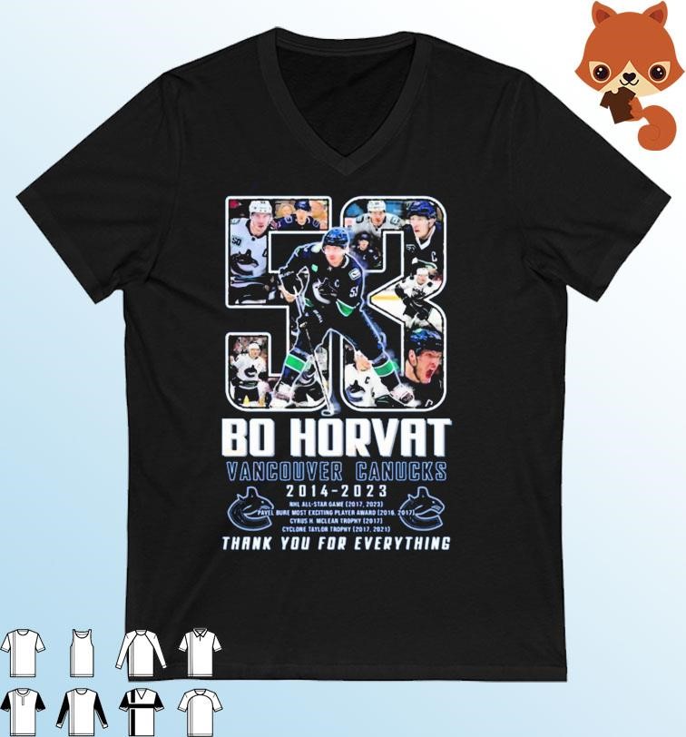 Bo Horvat Vancouver Canucks 2014 – 2023 Thank You For Everything T-Shirt