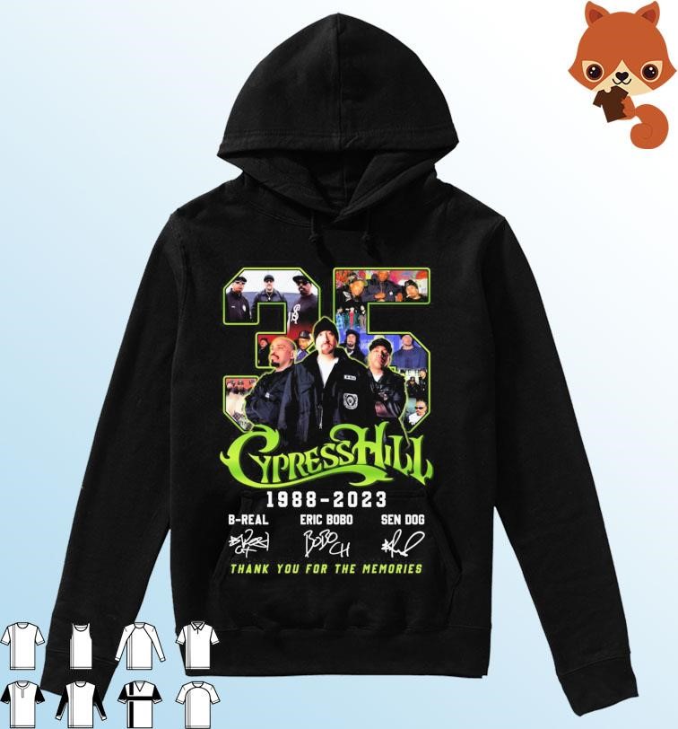 Cypress Hill 35 Years 1988-2023 Thank You For The Memories Signature Shirt Hoodie.jpg