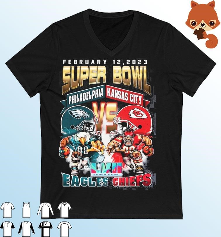 February 12, 2023 Super Bowl Championship Philadelphia Eagles vs Kansas City Chiefs Shirt