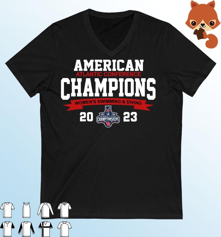 Houston Cougars 2023 AAC Women's Swimming & Diving Champions Shirt