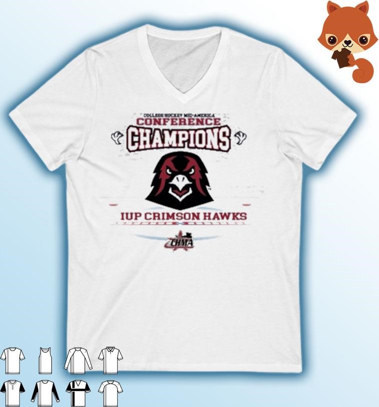IUP Crimson Hawks College Hockey Mid- America Conference Champions 2023 shirt