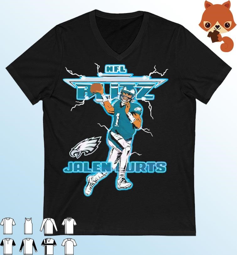 Jalen Hurts Charcoal Philadelphia Eagles Nfl Blitz Player Shirt