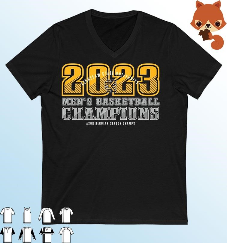 Kennesaw State Owls 2023 Asun Regular Season Men's Basketball Champions Shirt
