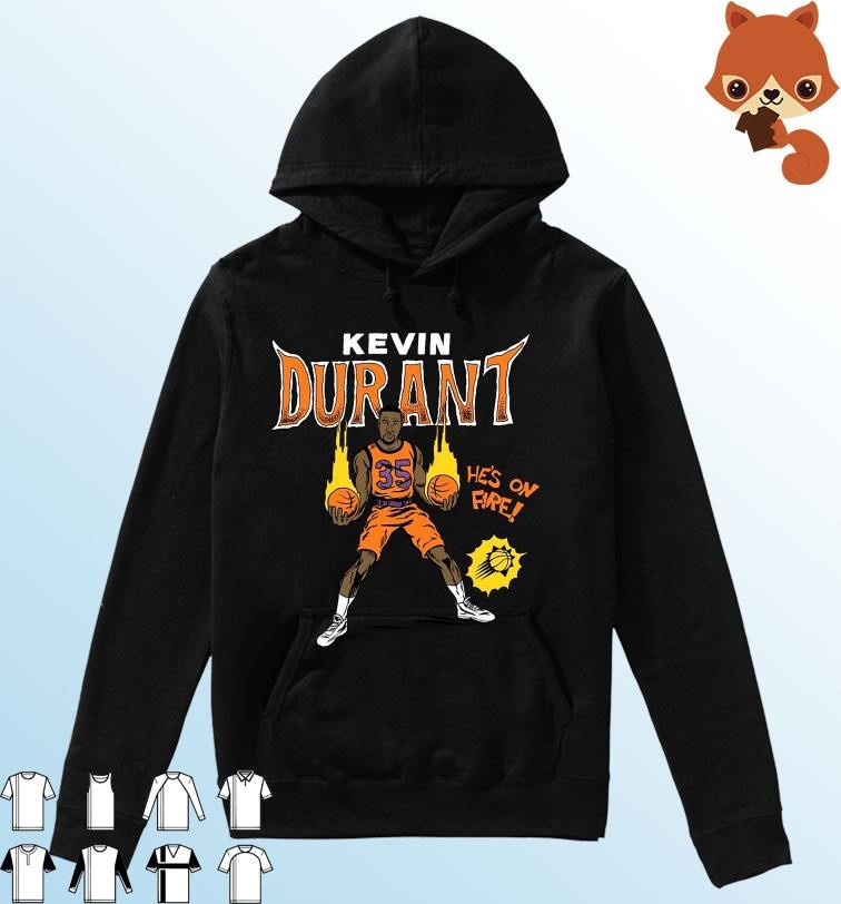 Kevin Durant Phoenix Suns Comic Book He's On Fire Shirt Hoodie.jpg