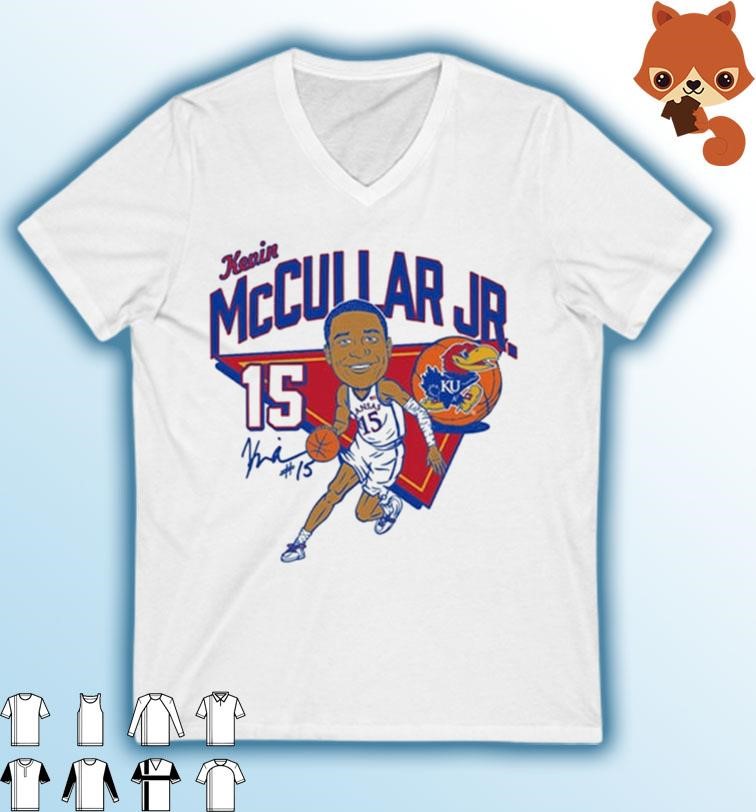 Kevin Mccullar Jr Kansas Jayhawks Caricature Basketball Player Signature Shirt