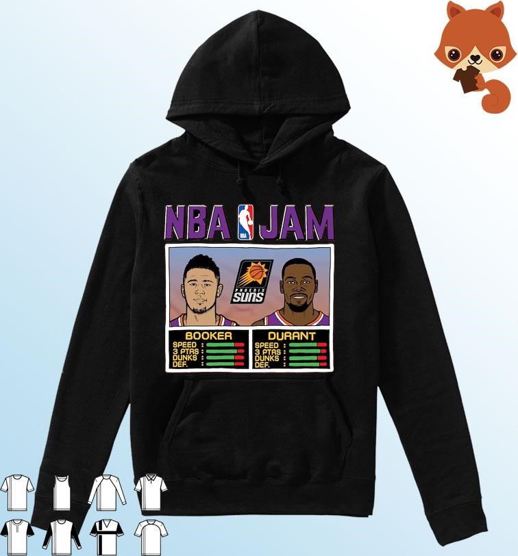 NBA Jam Phoenix Suns Kevin Durant and Devin Booker Shirt Hoodie.jpg