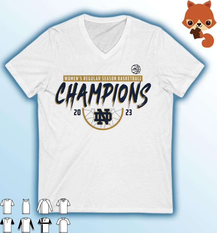 Notre Dame Fighting Irish 2023 ACC Women's Basketball Regular Season Champions T-Shirt