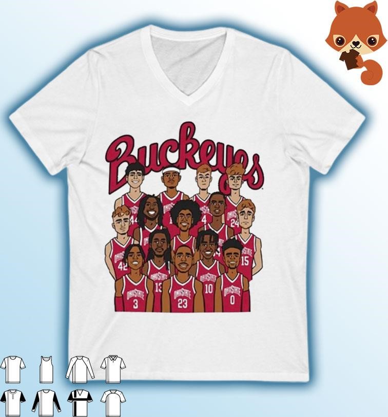 Ohio State Buckeyes Basketball Caricature Shirt