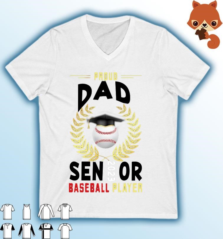 Proud Dad Of A 2023 Senior Vintage Baseball Sport Shirt