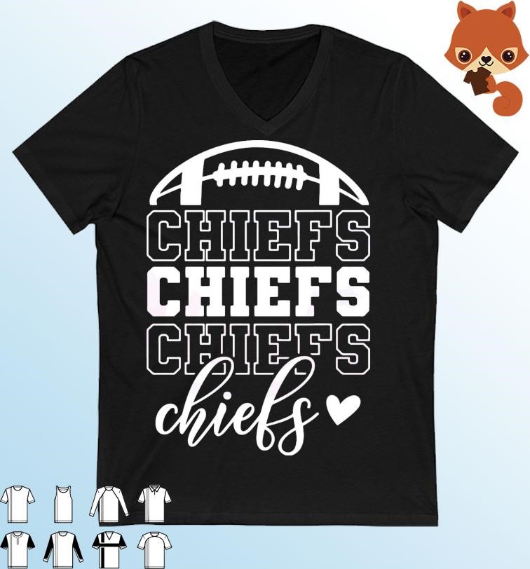 Stacked Chiefs Football Chiefs Love Shirt