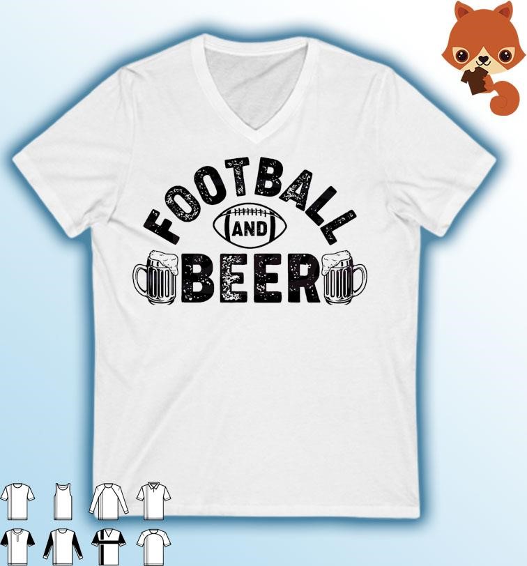 Super Bowl Football And Beer Shirt