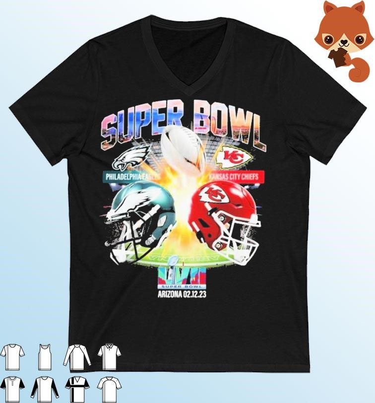 Super Bowl LVII 2022-2023 Philadelphia Eagles vs Kansas City Chiefs Shirt