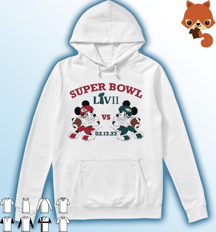 Super Bowl LVII 2023 Mickey Mouse Phi Eagles Vs KC Chiefs Shirt Hoodie.jpg