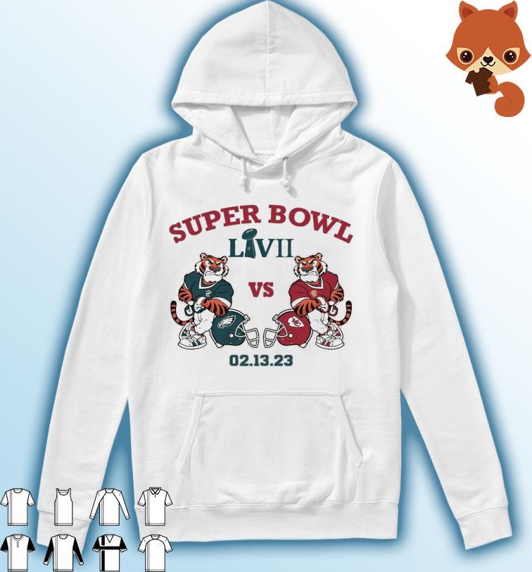 Super Bowl LVII 2023 Tigers Philadelphia Eagles VS Kansas City Chiefs shirt Hoodie.jpg