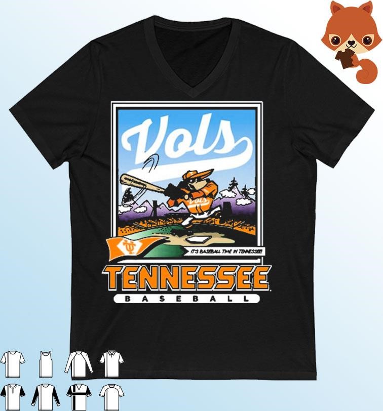 Tennessee Vols Smokey It's Baseball Time In Tennessee Shirt
