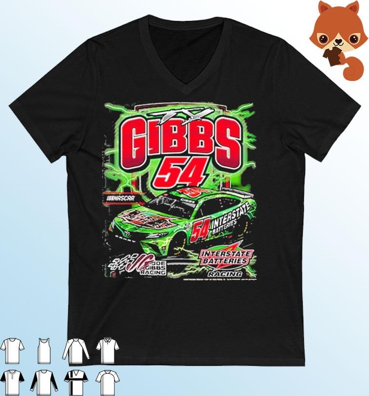 Ty Gibbs Joe Gibbs Racing Team Collection Interstate Batteries Car T-Shirt