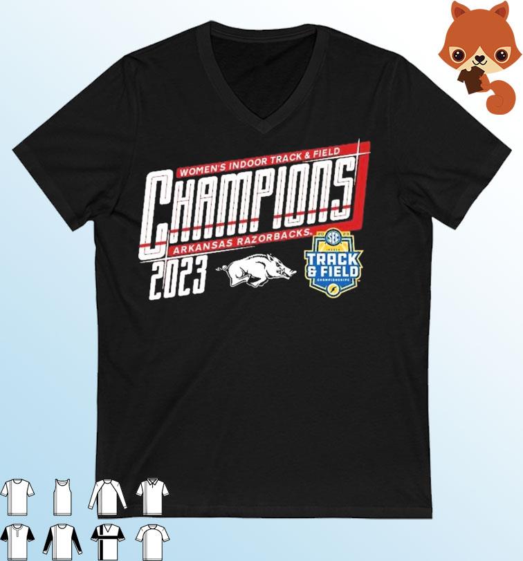 Arkansas Razorbacks Champions Sec Women's Track & Field 2023 Shirt