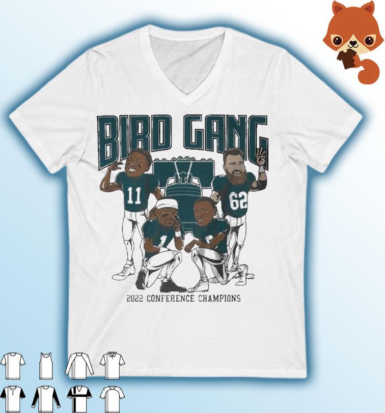 Bird Gang Philadelphia Eagles Conference Champions Caricatures Shirt