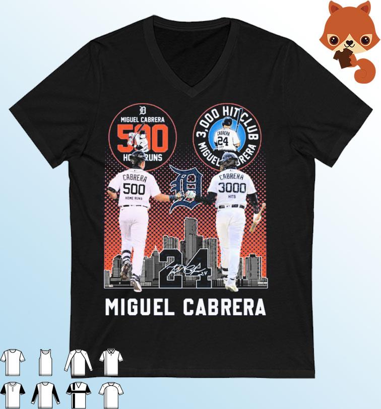 Detroit Tigers Miguel Cabrera The Last Dance 500 Home Runs And 3000 Hits Signature Shirt