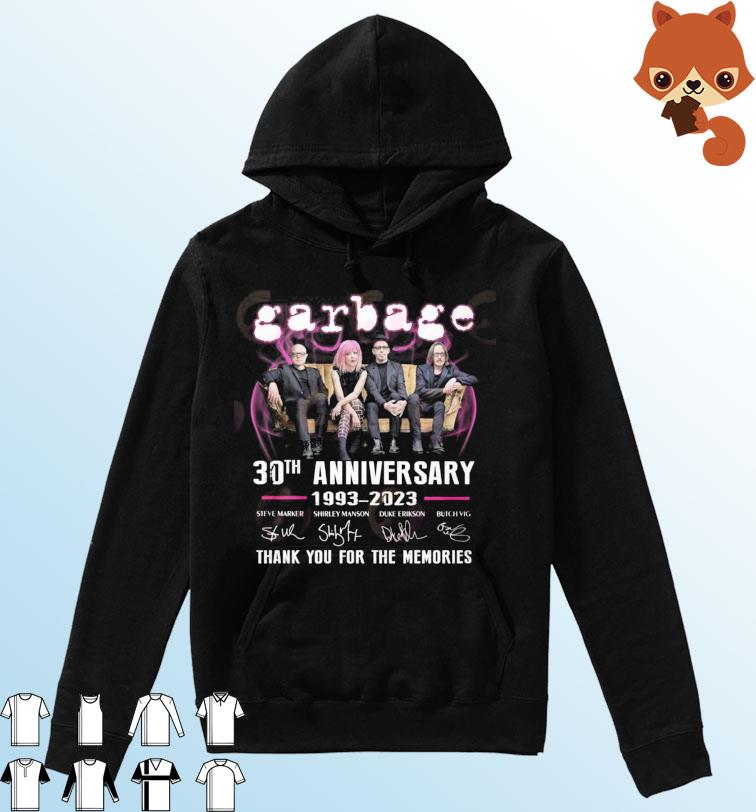 Garbage 30th Anniversary 1993 – 2023 Thank You For The Memories T-Shirt Hoodie