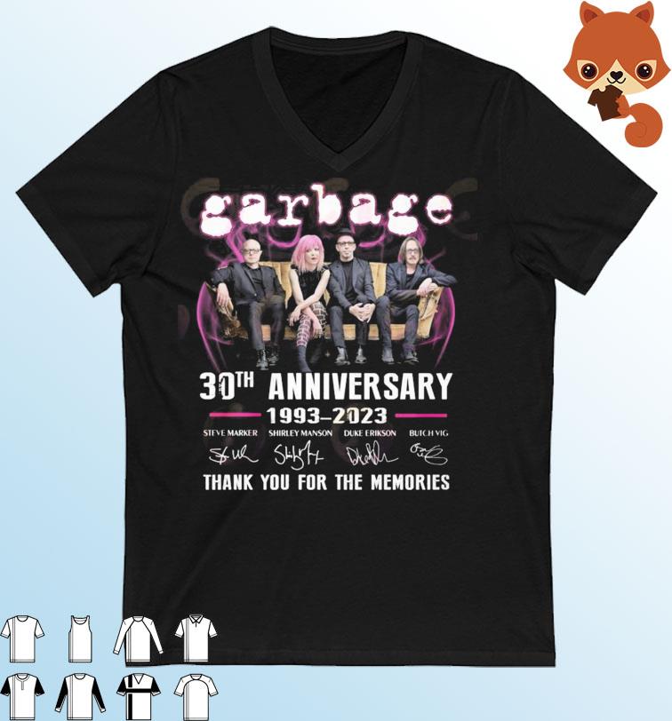Garbage 30th Anniversary 1993 – 2023 Thank You For The Memories T-Shirt
