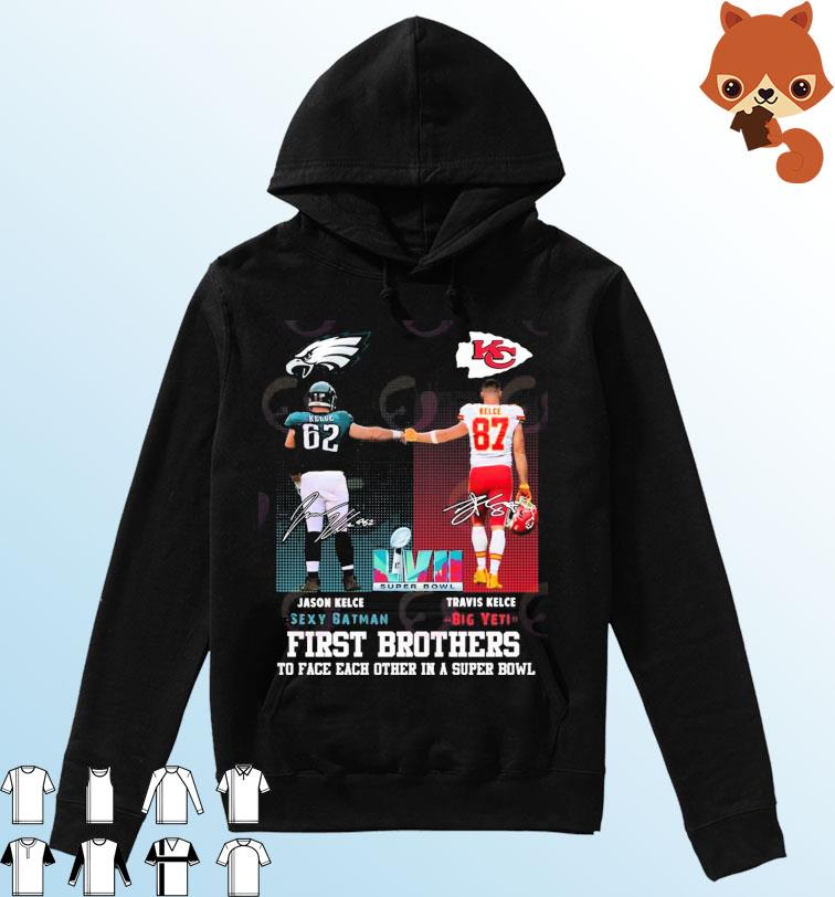 Jason Kelce And Travis Kelce The First Kelce Brother Players To Face Each Other 2023 Shirt Hoodie