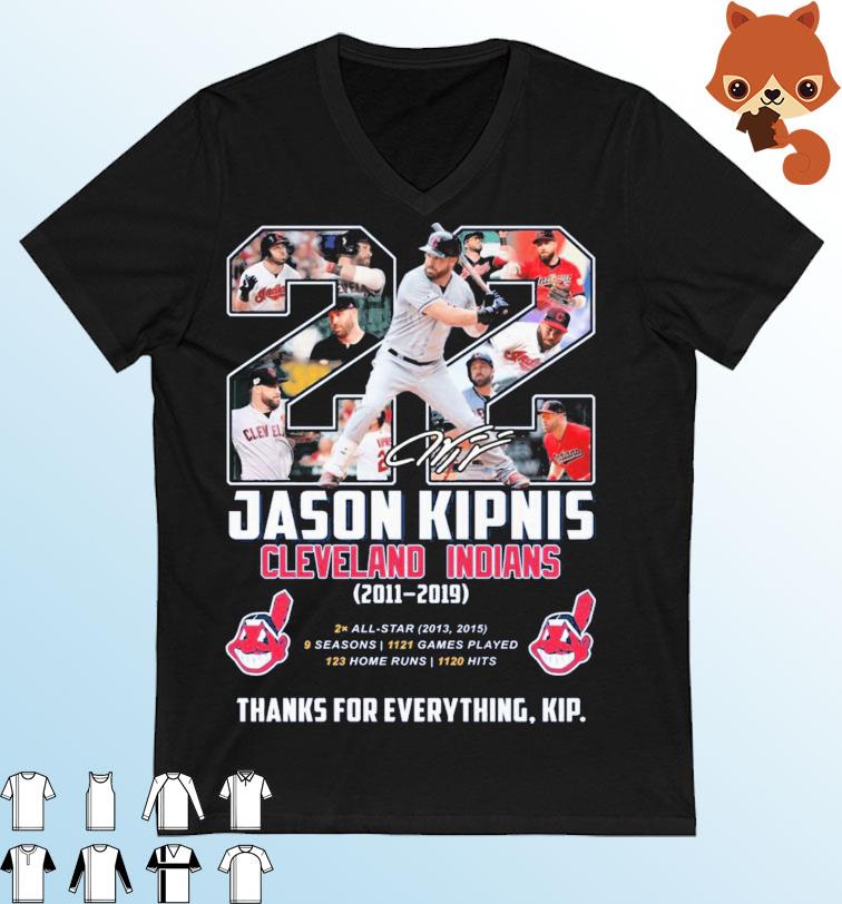 Jason Kipnis Cleveland Indians 2011-2019 Thanks For Everything, Kip Shirt