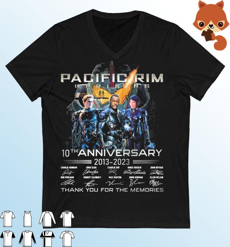 Pacific Rim Uprising 10th Anniversary 2013-2023 Thank You For The Memories Signatures Shirt