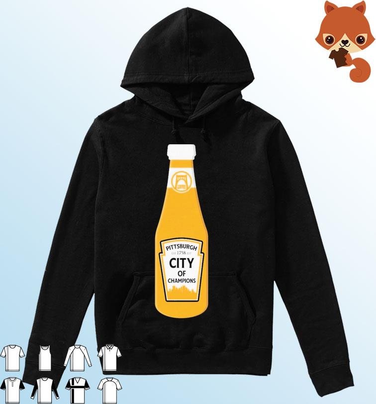 Pittsburgh 1758 City Of Champions Bottle T-s Hoodie