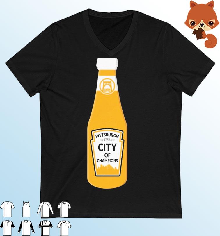 Pittsburgh 1758 City Of Champions Bottle T-shirt
