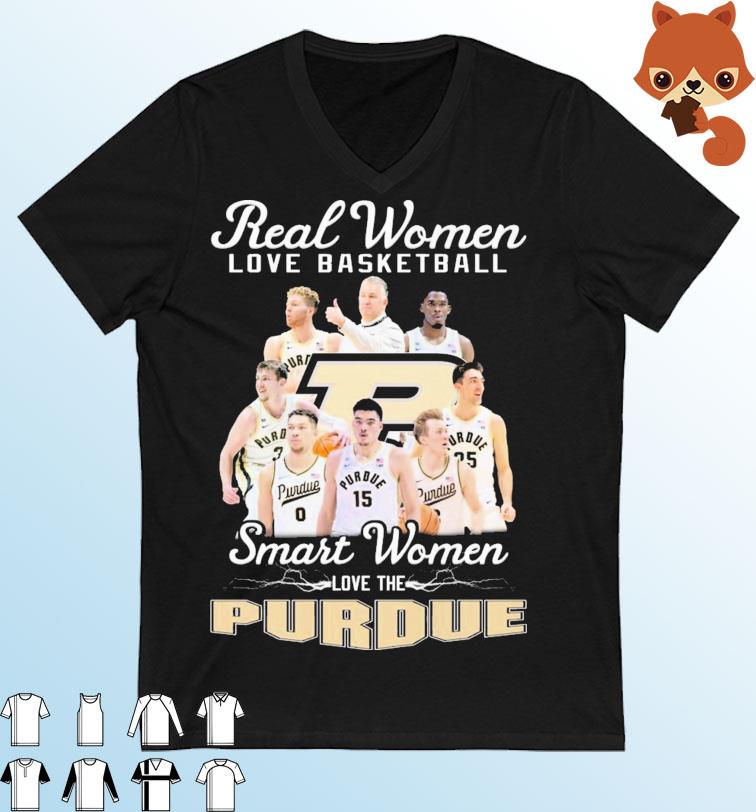 Real Women Love Basketball Smart Women Love The Purdue Boilermakers 2023 Big Ten Champions Shirt