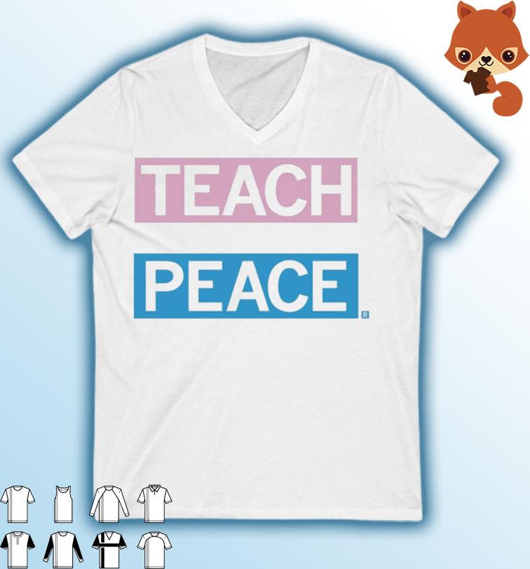 Teach Peace Trans Flag Shirt