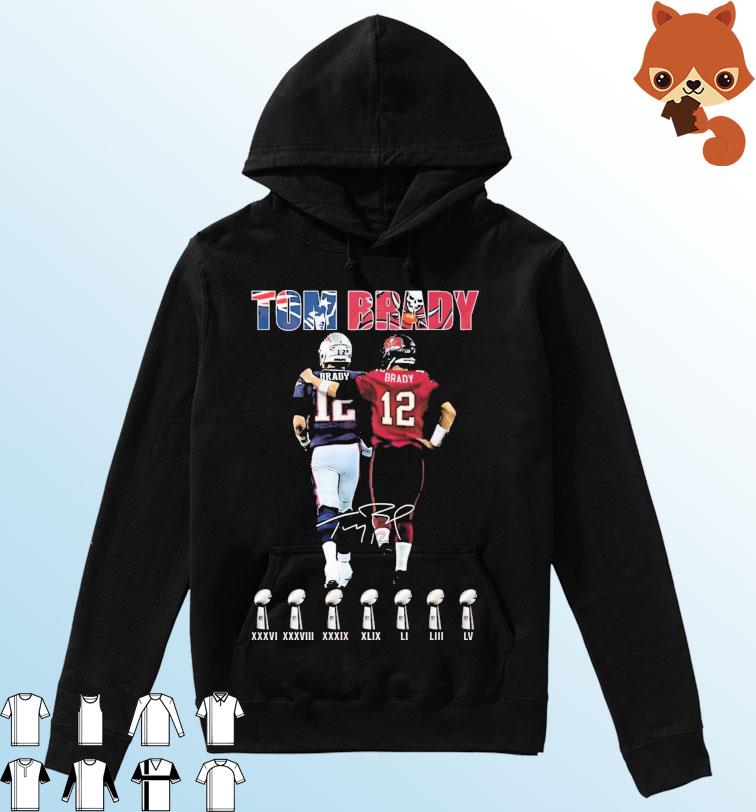 The Goat Tom Brady 7x Super Bowl champion Signature Shirt Hoodie