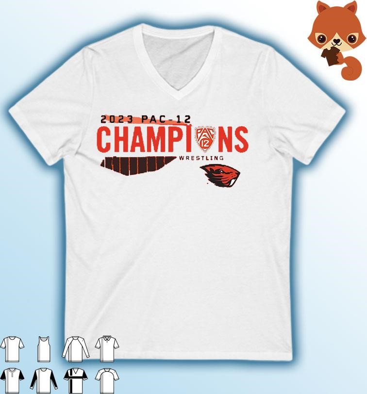 2023 Pac-12 Wrestling Oregon State Beavers Champions Shirt