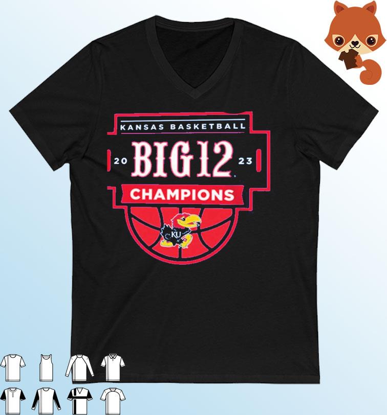 2023 Kansas Jayhawks Big 12 Champions Locker Room T-shirt
