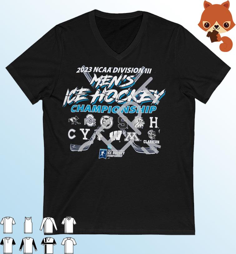 2023 NCAA Division III Men's Ice Hockey Championship shirt