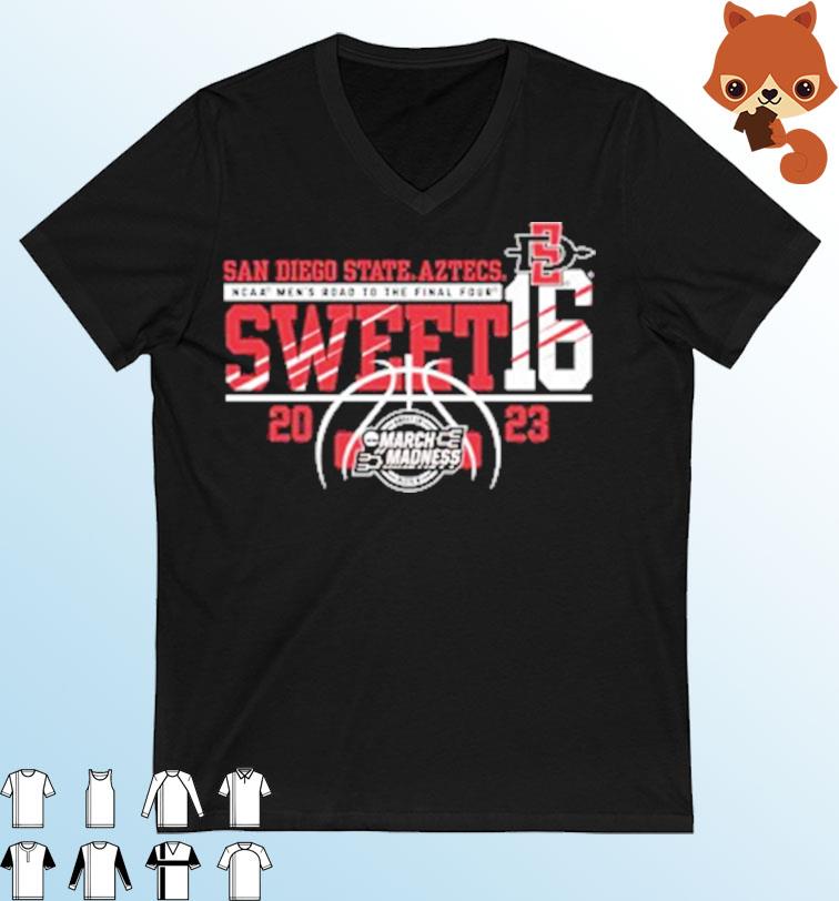 2023 Sweet 16 Aztecs NCAA Men's Road To The Final Four Shirt