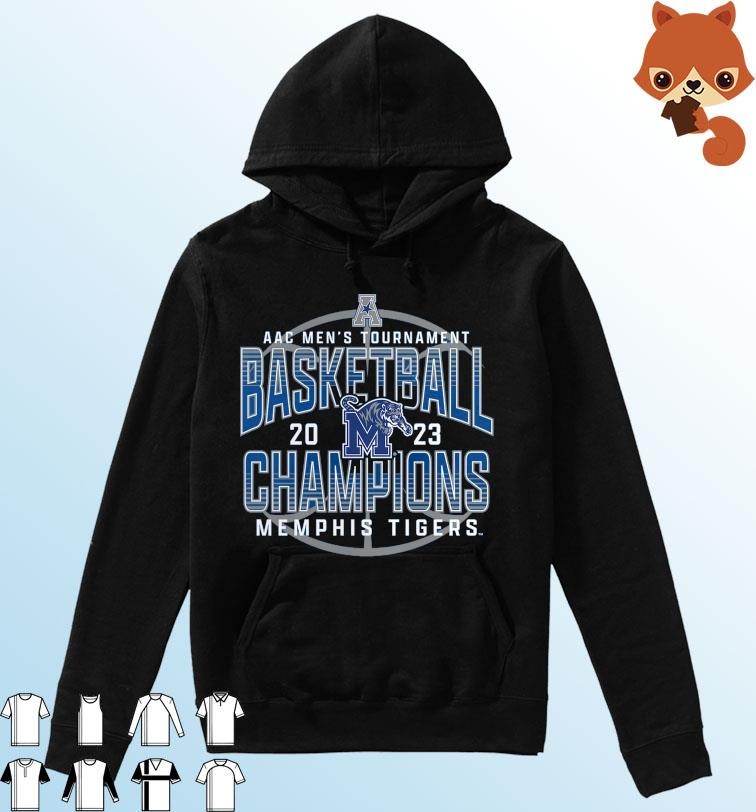 AAC Men's Tournament Basketball 2023 Memphis Tigers Champions Shirt Hoodie.jpg